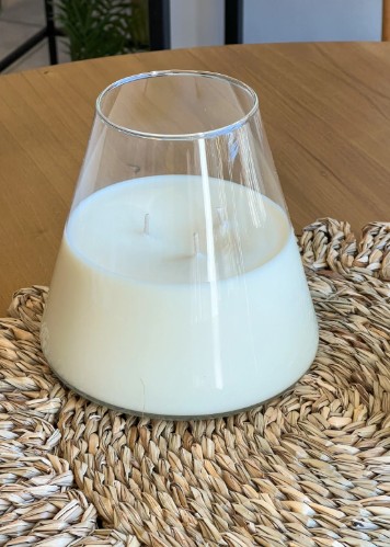 Vela vidrio aroma vainilla